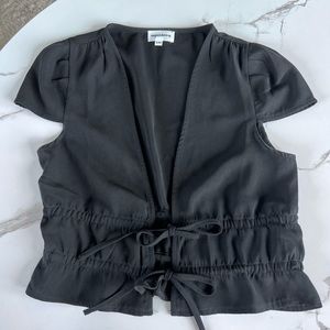 Black XXS Superdown Crop Top